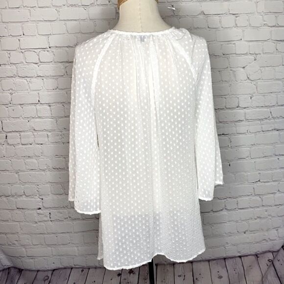 Rachel Zoe‎ Maternity Long Blouse Cover-Up White S - Picture 6 of 7